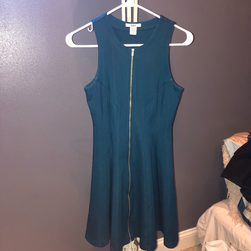barIII Full Zip Sleeveless Dress